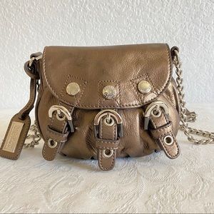 Vintage Badgley Mischka Metallic Bronze Crossbody Bag